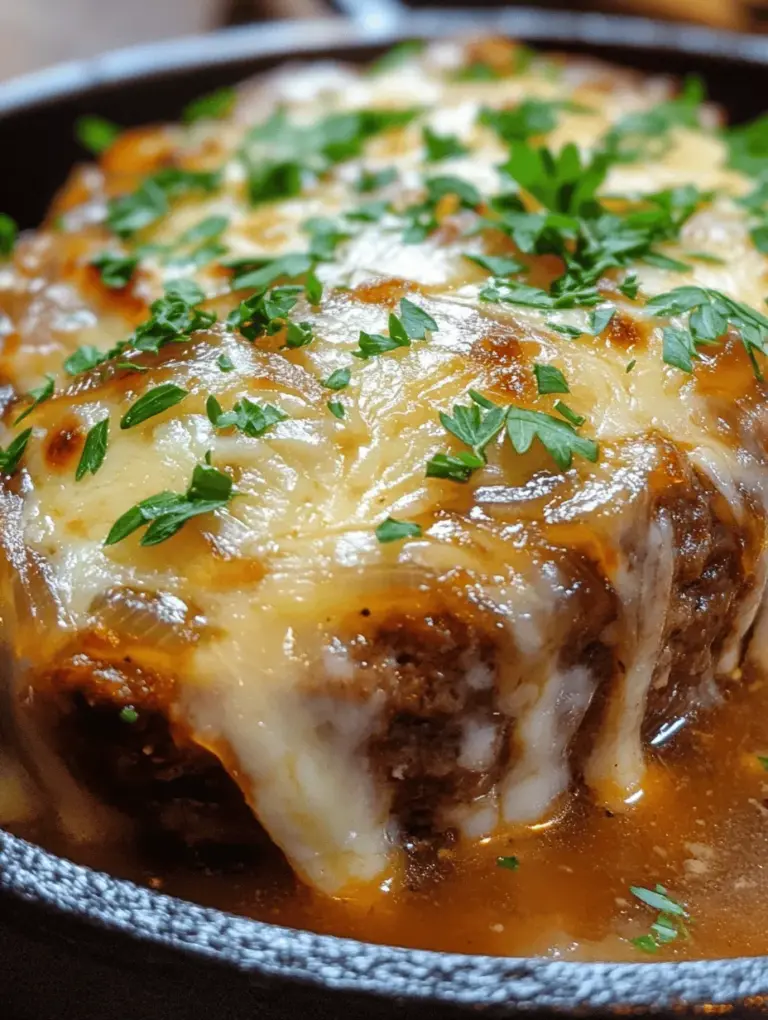 Meatloaf is not just a meal; it’s a nostalgic reminder of home-cooked dinners and family gatherings. This classic comfort food has been a staple in American households for generations, known for its simplicity and heartiness. Traditionally made from a blend of ground meats, breadcrumbs, and a variety of seasonings, meatloaf offers a canvas for creativity in the kitchen. However, if you’re looking to elevate this beloved dish, we have just the recipe for you: French Onion Meatloaf.