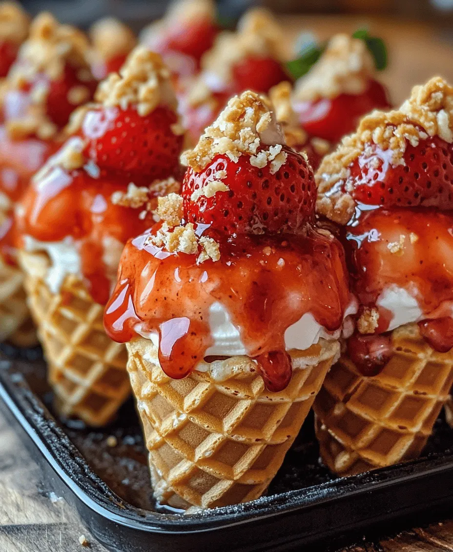 To create the perfect Strawberry Crunch Cheesecake Cones, it's essential to understand the key ingredients that contribute to their delightful flavor and texture. Each component plays a vital role in crafting this delicious dessert, ensuring that every bite is a harmonious blend of taste and texture.