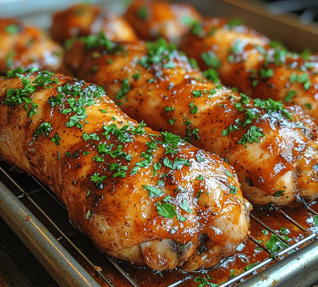 When it comes to classic comfort food, few dishes can hold a candle to oven-baked BBQ chicken drumsticks. This beloved dish balances rich, smoky flavors with juicy, tender meat and a satisfyingly crispy skin that tantalizes the taste buds. Whether you’re hosting a family gathering, planning a weekend barbecue, or simply looking for a quick weeknight meal, BBQ chicken drumsticks are the perfect choice. Their versatility and universal appeal make them a staple across various cuisines and occasions, ensuring there’s never a wrong time to indulge in this savory delight.