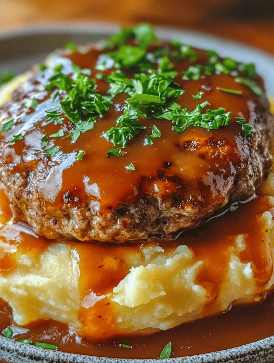 In the realm of comfort food, few dishes evoke the same sense of warmth and nostalgia as Savory Beef Patty & Creamy Gravy Delight. This dish is a hearty combination of juicy beef patties enveloped in a rich, creamy gravy, served alongside velvety mashed potatoes. It’s not just a meal; it’s a culinary embrace that takes you back to family dinners and cozy gatherings. The balance of flavors and textures in this dish makes it a favorite for many, proving that sometimes, the simplest ingredients can create the most satisfying results.