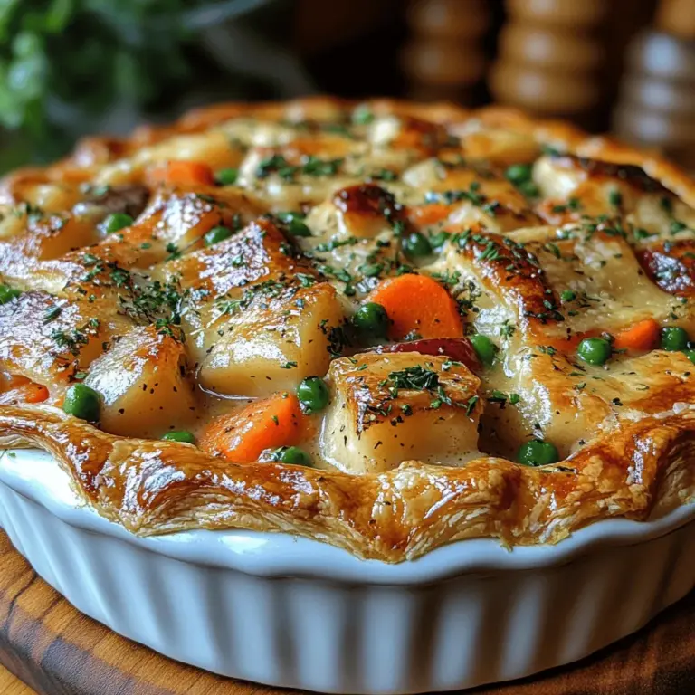 There's something undeniably comforting about a warm slice of chicken pot pie. This classic dish evokes feelings of nostalgia, transporting many of us back to childhood kitchens filled with enticing aromas and the comforting notion of home-cooked meals. As the chilly winds blow outside, nothing beats curling up with a hearty slice of chicken pot pie, where tender chicken, rich gravy, and flaky crust come together in perfect harmony.