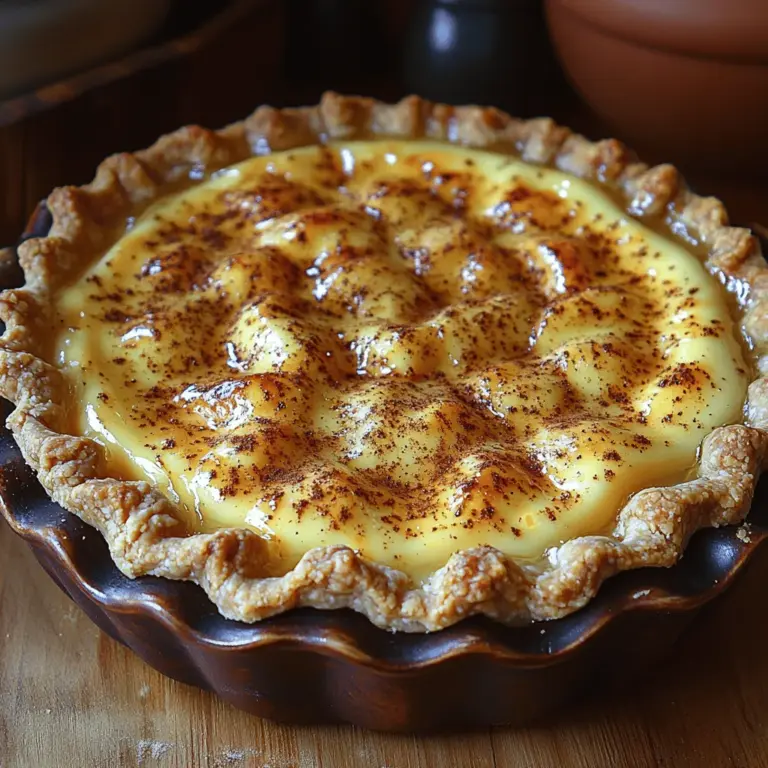 Egg custard pie is a beloved dessert that has graced dining tables for generations, evoking feelings of warmth and nostalgia. This classic comfort food, characterized by its creamy texture and delicate balance of sweetness and spice, is a staple in many households. The simple yet indulgent nature of egg custard pie makes it a go-to treat for family gatherings, holiday celebrations, and everyday indulgences alike.