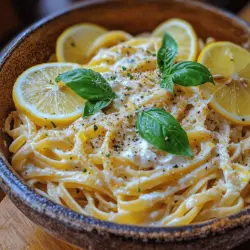 What sets Lemon Basil Ricotta Pasta apart from other pasta dishes is its unique blend of ingredients that come together to create a symphony of flavors. The creamy ricotta cheese provides a rich base, while the zest and juice of fresh lemons add a refreshing brightness that cuts through the richness. Fresh basil brings an aromatic quality that complements the other ingredients beautifully, making each bite a delightful experience.