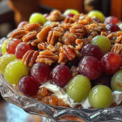 Salads can often be overlooked in the realm of culinary delights, but the Heavenly Grape Salad with Brown Sugar & Pecans stands as a delicious exception. This delightful dish is not just a salad; it's a refreshing blend of flavors and textures that tantalizes the taste buds. With the perfect balance of sweetness from the grapes and the crunch of pecans, this salad has gained popularity for its versatility as both a side dish and a dessert. Whether you're hosting a summer barbecue, a family gathering, or simply looking for a light and refreshing addition to your meal, this grape salad is sure to impress.