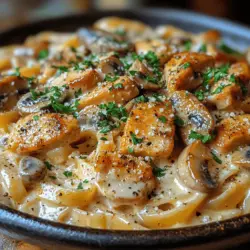 Creating the perfect creamy chicken and mushroom pasta begins with selecting the right ingredients. Each component plays a crucial role in developing the dish's rich flavors and satisfying textures. Here's a closer look at the key ingredients you will need: