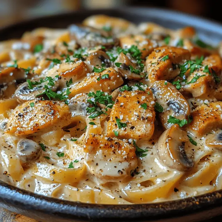 Creating the perfect creamy chicken and mushroom pasta begins with selecting the right ingredients. Each component plays a crucial role in developing the dish's rich flavors and satisfying textures. Here's a closer look at the key ingredients you will need: