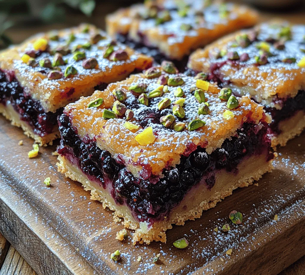 If you’re searching for a dessert that perfectly balances flavor, texture, and visual appeal, look no further than Blackberry Pistachio Dream Bars. These luscious bars combine the tartness of fresh blackberries with the nutty richness of pistachios, creating a harmonious blend that is simply irresistible. The vibrant colors and inviting aroma make them a standout treat, whether for a summer picnic, a cozy family gathering, or a sophisticated dinner party.