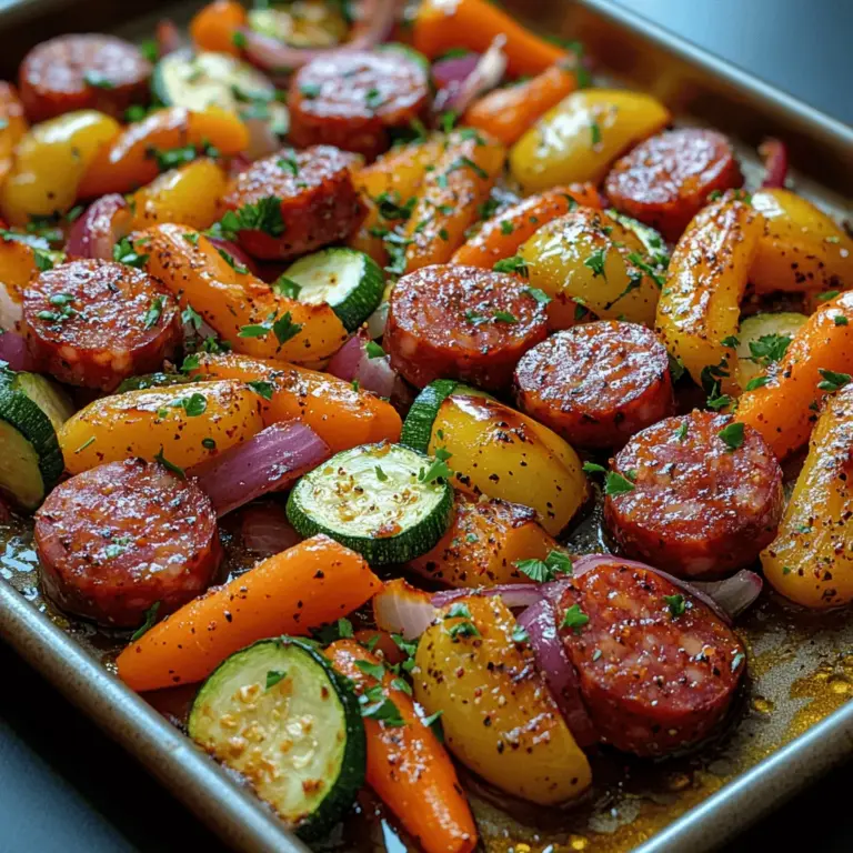 The key to creating a mouthwatering Savory Kielbasa & Veggie Sheet Pan Delight lies in the quality and freshness of the ingredients used. Let's take a closer look at the star components of this recipe.