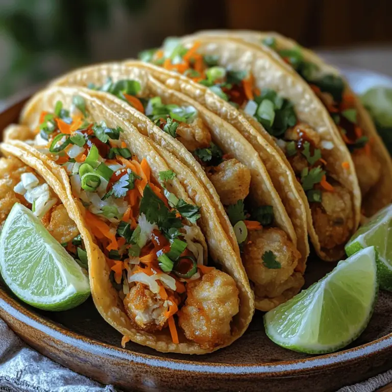 In recent years, Asian-inspired dishes have surged in popularity across Western cuisine, captivating taste buds with their vibrant flavors and enticing textures. From sushi rolls to pho, the culinary world has embraced the unique and bold tastes of Asian cooking, integrating them into everyday meals. One standout creation that perfectly encapsulates this trend is the Crunchy Asian Chicken Wonton Tacos. This innovative fusion recipe combines the traditional elements of Asian cuisine with the beloved concept of tacos, resulting in a dish that's not only mouthwatering but also visually appealing.