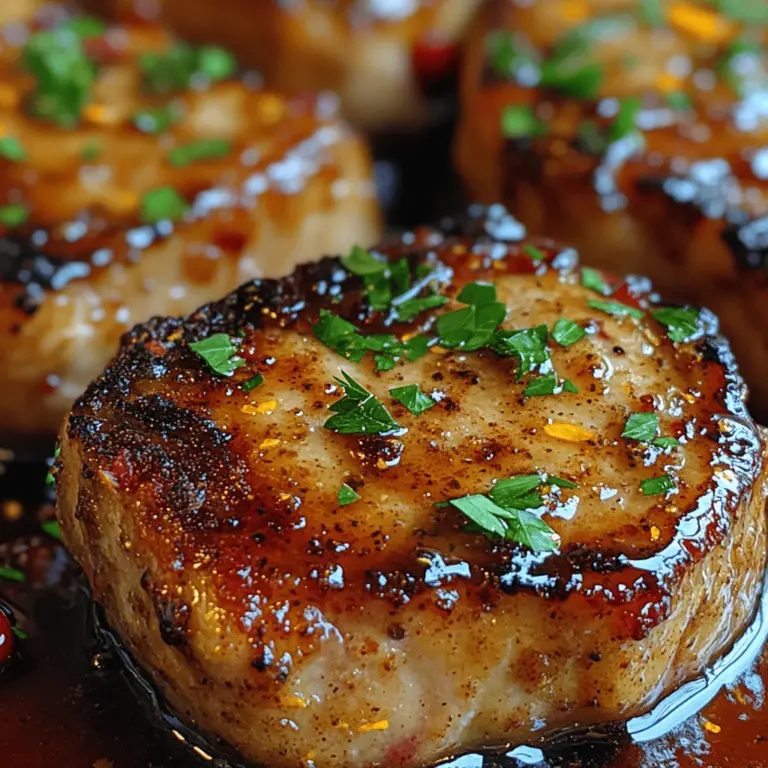 If you're looking to elevate your weeknight dinner or impress guests at a special gathering, the Cranberry Orange Glazed Pork Chops are a fantastic choice. This dish masterfully combines the tartness of fresh cranberries with the bright, zesty notes of oranges, creating a delightful flavor profile that complements the savory richness of pork. Pork chops, known for their versatility and ability to absorb flavors, serve as the perfect canvas for this vibrant glaze. With their juicy texture and the balance of sweet and tart, these pork chops will become a favorite in your culinary repertoire.