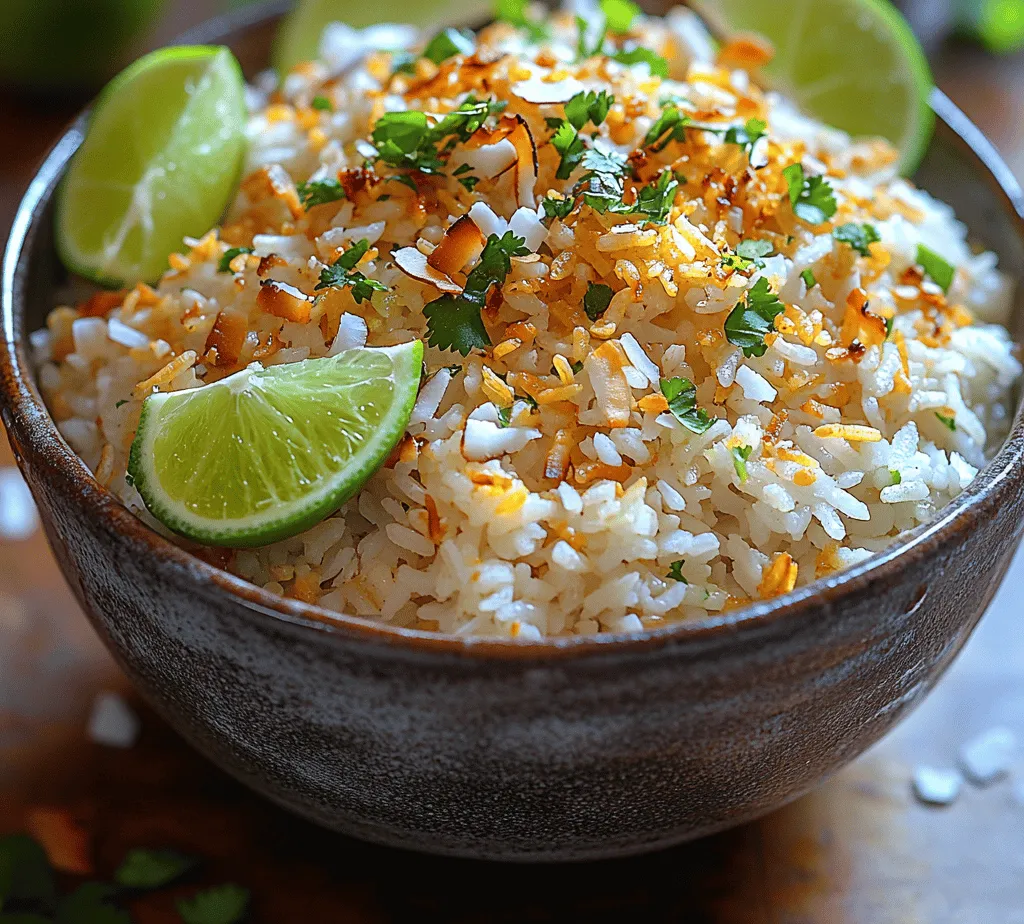 Zesty Lime & Coconut Rice is a vibrant and flavorful dish that transports your taste buds straight to a tropical paradise. With its origins deeply rooted in Southeast Asian cuisine, this dish showcases the delightful and refreshing combination of zesty lime and creamy coconut, making it an ideal accompaniment for various main courses. The subtle sweetness of coconut, paired with the tartness of lime, creates a harmony of flavors that is both invigorating and comforting.