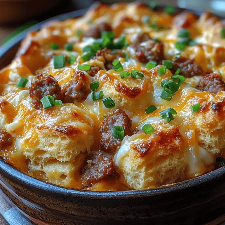 To create a delightful Savory Sausage and Biscuit Casserole, it's essential to understand the role of each ingredient. Let's explore the key components that contribute to the dish's rich flavor and texture.