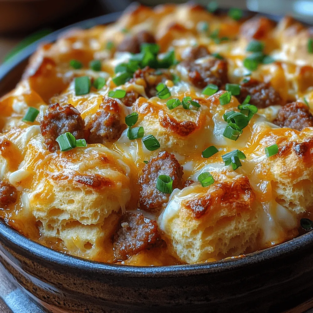 To create a delightful Savory Sausage and Biscuit Casserole, it's essential to understand the role of each ingredient. Let's explore the key components that contribute to the dish's rich flavor and texture.