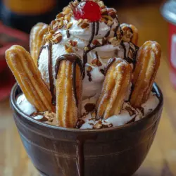 Indulging in a dessert that combines warm churros and cold ice cream is a delightful experience that tantalizes the taste buds. The Churro Ice Cream Sundae is the perfect fusion of crispy, sugary churros and creamy ice cream, creating a heavenly treat that will impress family and friends. This decadent dessert marries two beloved confections into one extraordinary dish, making it ideal for both casual gatherings and special occasions.