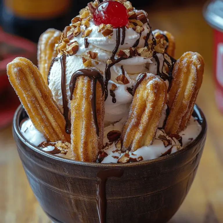 Indulging in a dessert that combines warm churros and cold ice cream is a delightful experience that tantalizes the taste buds. The Churro Ice Cream Sundae is the perfect fusion of crispy, sugary churros and creamy ice cream, creating a heavenly treat that will impress family and friends. This decadent dessert marries two beloved confections into one extraordinary dish, making it ideal for both casual gatherings and special occasions.