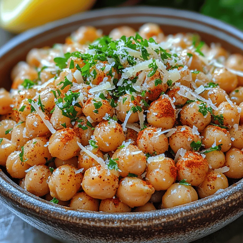Spicy Garlic Parmesan Roasted Chickpeas are not only a delicious treat but also a health-conscious choice. Chickpeas are loaded with essential nutrients, making them a fantastic addition to any diet. They are rich in protein, fiber, and various vitamins and minerals, which contribute to a well-rounded and nutritious eating plan. The roasting process enhances their natural flavors while the spices and cheese provide a tantalizing taste that keeps you coming back for more.