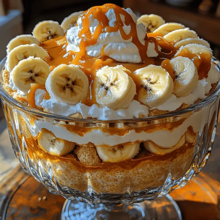 Banana pudding is a beloved classic dessert that has graced tables across America for generations. Its creamy texture, combined with the sweetness of ripe bananas and the crunch of vanilla wafers, makes it a favorite for many. This nostalgic treat evokes memories of family gatherings and summer picnics, often enjoyed by both kids and adults alike. However, what if we told you there’s a way to elevate this traditional dessert to new heights? Enter Butterscotch Banana Pudding Delight—a luscious twist on the classic that incorporates the rich, buttery flavor of butterscotch.