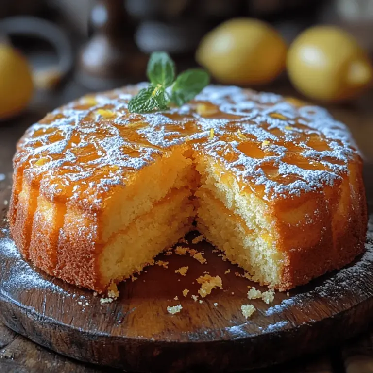 Welcome to the tantalizing world of the Lemon Zest Bliss Cake! This delightful dessert is a celebration of the invigorating flavor of fresh lemons, marrying it with a moist and fluffy cake that is perfect for any occasion. Whether you're planning a casual family gathering, a celebratory brunch, or simply want to indulge in a slice of something sweet, this cake is sure to impress. It’s not just a treat for the taste buds; it also brightens up any table with its vibrant color and refreshing aroma.