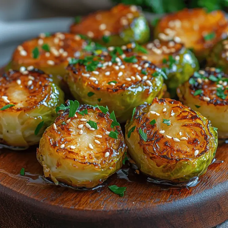 Brussels sprouts, often viewed with skepticism, are a powerhouse of nutrition and flavor. These little green gems belong to the cabbage family and are celebrated not only for their health benefits but also for their versatility in the kitchen. When prepared correctly, they can transform from bitter to beautifully caramelized with a delightful crunch. One of the most popular and mouth-watering ways to enjoy Brussels sprouts is by coating them in a luscious honey garlic glaze that strikes a perfect balance between sweet and savory. This recipe for Extra Crispy Honey Garlic Brussels Sprouts will guide you through the process of creating an irresistible dish that is sure to impress even the most reluctant sprout eaters.