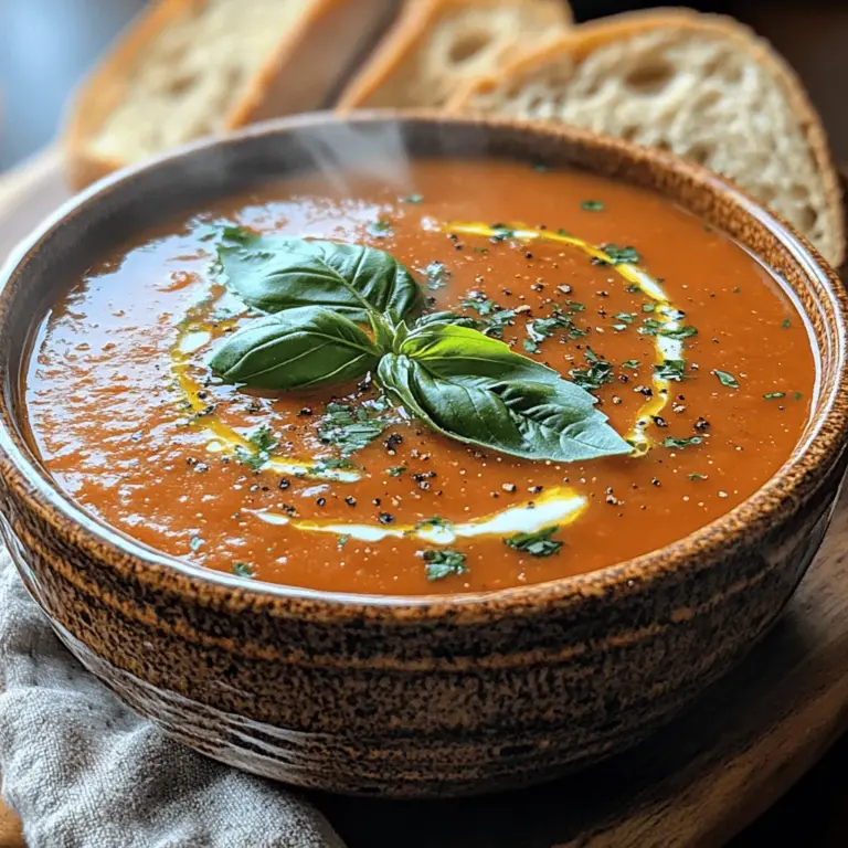 Soups have long held a cherished place in culinary traditions around the world. They evoke feelings of warmth and comfort, serving as a perfect solution for a cozy dinner or a soothing remedy on a chilly day. Among the myriad of variations, the Fire-Roasted Tomato Basil Soup stands out as a particularly delightful option. This soup not only embraces the essence of classic comfort food but elevates it with a unique twist—fire-roasting the ingredients to intensify their flavors.