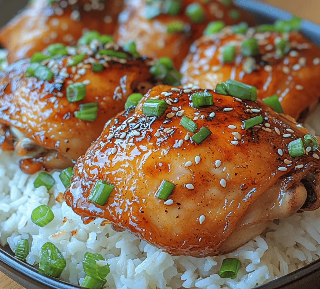 Sticky Ginger Soy Chicken Thighs is a captivating dish that marries the boldness of Asian flavors with the comfort of home-cooked meals. This recipe has gained popularity for its unique flavor profile—balancing sweet, savory, and umami elements that dance on the palate. The combination of tender chicken thighs marinated in a rich, sticky glaze creates an irresistible allure, making it a beloved choice for both casual family dinners and special occasions.