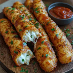 In the vast realm of comfort food, few dishes evoke the same nostalgic charm and irresistible allure as crispy, gooey mozzarella sticks. These delightful snacks boast a unique combination of textures: the rich, melty goodness of mozzarella cheese encased in a perfectly golden and crunchy breadcrumb coating. It’s no wonder they have earned their place as a beloved treat among kids and adults alike. Whether served as a party appetizer, a game-day snack, or a comforting indulgence for movie nights at home, this recipe for the crispiest homemade mozzarella sticks guarantees ooey-gooey perfection every single time.
