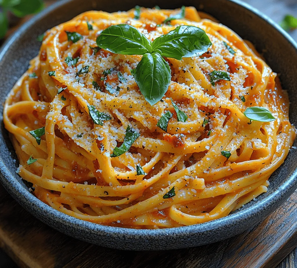 Creamy Roasted Red Pepper Pasta is a dish that effortlessly marries vibrant flavors with comforting textures, making it a beloved choice for both casual weeknight dinners and elegant gatherings. Imagine twirling perfectly cooked pasta around your fork, enveloped in a luscious, creamy sauce that boasts the sweet and smoky notes of roasted red peppers. This dish is not just appealing to the palate; it also offers a feast for the eyes with its bold, striking colors.