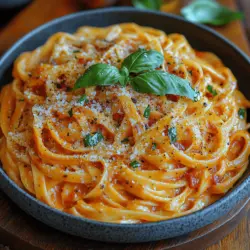 Creamy Roasted Red Pepper Pasta is a dish that effortlessly marries vibrant flavors with comforting textures, making it a beloved choice for both casual weeknight dinners and elegant gatherings. Imagine twirling perfectly cooked pasta around your fork, enveloped in a luscious, creamy sauce that boasts the sweet and smoky notes of roasted red peppers. This dish is not just appealing to the palate; it also offers a feast for the eyes with its bold, striking colors.