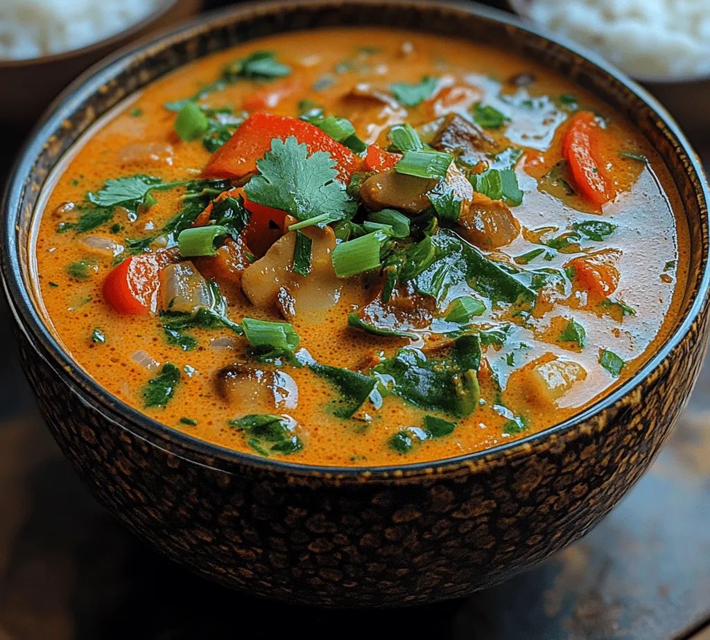 Each ingredient in the Heavenly Thai Coconut Curry Soup plays a vital role, contributing to the overall flavor and health profile of the dish. Understanding these components will enhance your cooking experience and help you appreciate the depth of flavor they bring to the table.