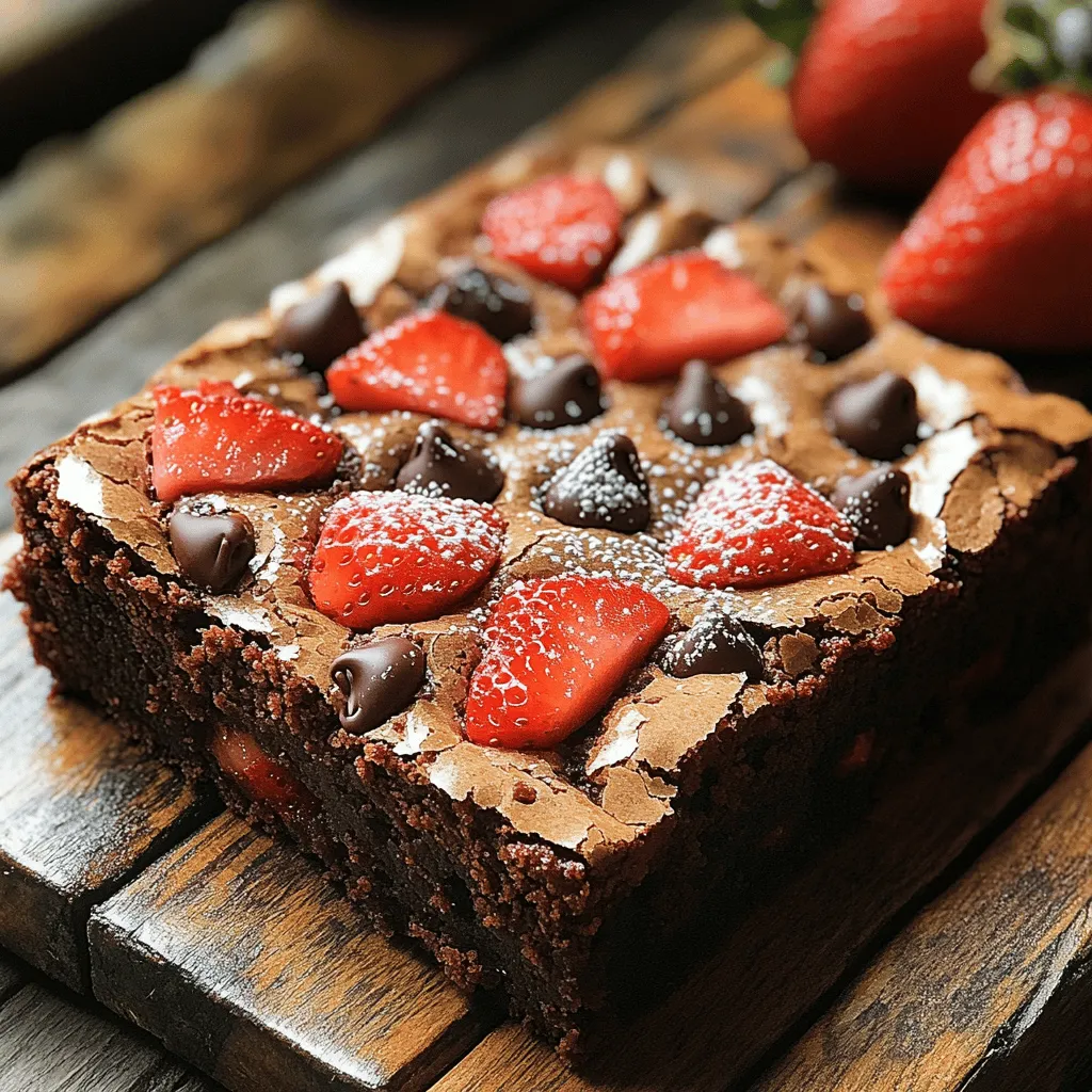 One of the standout features of our Strawberry Bliss Brownies is the use of fresh strawberries. These juicy gems do more than just add color; they infuse the brownies with a burst of fruity freshness that elevates the entire dessert. When combined with chocolate, strawberries create a delightful balance, cutting through the richness of the cocoa and adding a lightness that is often missing in traditional brownie recipes. The natural sweetness of the strawberries enhances the overall flavor profile, making these brownies a perfect treat for any chocolate lover.