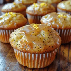 Lemon poppy seed muffins have become a beloved staple in bakeries and kitchens around the world. Their vibrant flavor profile, which combines the bright, tangy notes of lemon with the subtle nuttiness of poppy seeds, makes them an irresistible treat. Whether enjoyed as a sweet breakfast item, a delightful addition to brunch, or a delicious snack throughout the day, these muffins cater to a wide range of tastes and occasions. The refreshing taste of lemon, paired with the satisfying crunch of poppy seeds, creates a delightful contrast that leaves a lasting impression on anyone who takes a bite.