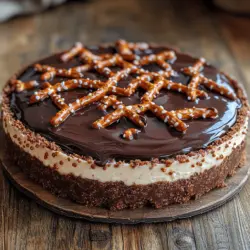 Desserts that marry sweet and salty flavors have a unique allure that captivates both the palate and the imagination. One such delightful creation is the Chocolate Covered Pretzel Cheesecake, a dessert that stands out for its perfect harmony of contrasting textures and flavors. This decadent treat combines the rich creaminess of cheesecake, the satisfying crunch of a pretzel crust, and a luscious chocolate topping that completes the experience. Whether served at a special occasion or enjoyed as an indulgent treat at home, this cheesecake is sure to impress.