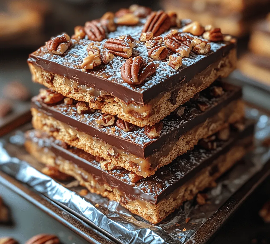 Welcome to the world of indulgent desserts, where sweet cravings meet their match with our Crunchy Delight Triple Layer Cracker Toffee Bars. This recipe is not just a treat; it's an experience that brings together layers of rich toffee, smooth chocolate, and creamy peanut butter, all atop a crunchy base of saltine crackers. Whether you are planning a party, heading to a potluck, or simply looking to satisfy a sweet tooth at home, these bars are a delightful choice. They are incredibly easy to make and are guaranteed to leave your friends and family asking for seconds. Join us as we explore the components of this delightful dessert and guide you through the steps to create your own Crunchy Delight Triple Layer Cracker Toffee Bars.