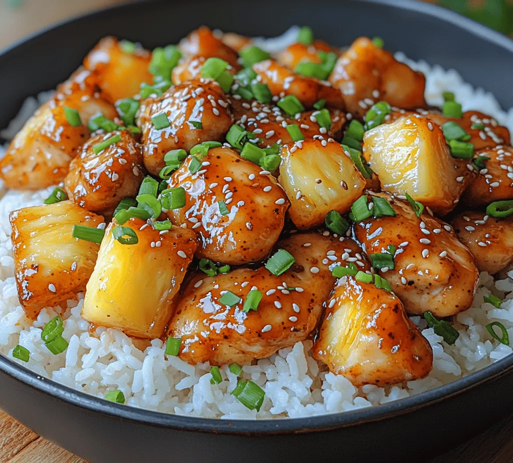 Sticky Teriyaki Pineapple Chicken is a dish that perfectly embodies the harmonious blend of sweet, savory, and tangy flavors. This recipe draws inspiration from traditional Japanese teriyaki, elevating it with the tropical brightness of fresh pineapple. The juicy chicken, coated in a sticky, glossy glaze, creates a mouthwatering experience that has become a favorite for both weeknight dinners and special occasions. Its appeal lies not only in its taste but also in its ability to transport you to a sunny beach destination with each bite.