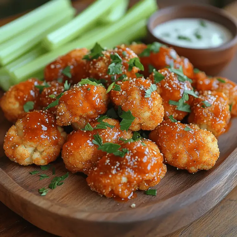 Vegan Buffalo Cauliflower Wings have taken the culinary world by storm, serving as a delicious plant-based alternative to traditional buffalo wings. As health-conscious eating trends gain momentum, more people are seeking ways to enjoy their favorite comfort foods without sacrificing their dietary preferences or wellness goals. This innovative recipe not only caters to vegans and vegetarians but also appeals to anyone looking to incorporate more vegetables into their meals without compromising on flavor or satisfaction. The perfect balance of crunchiness, robust flavor, and nutritional benefits makes these wings a standout choice for gatherings, game days, or a simple snack at home.