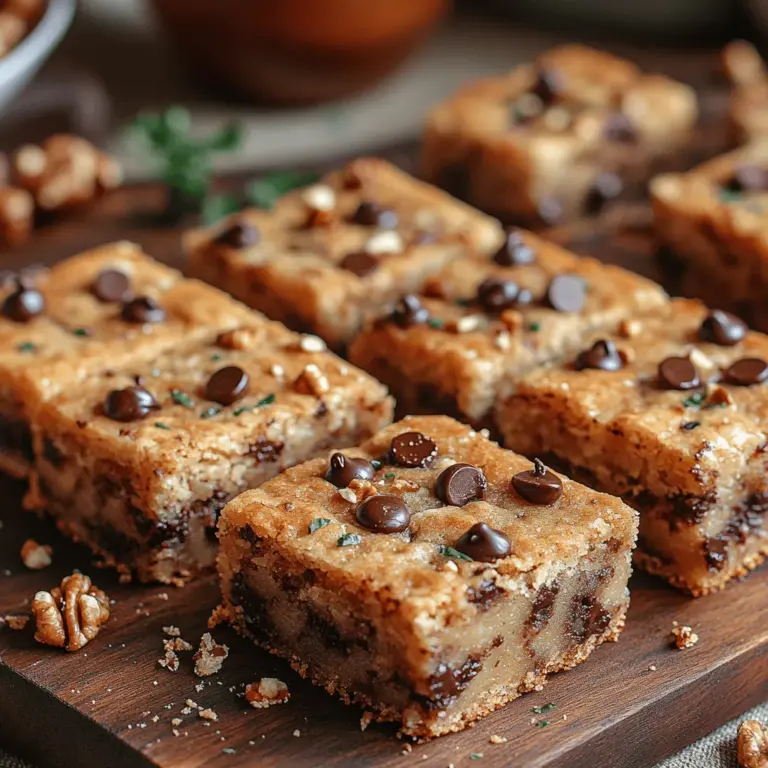 Baking is a delightful journey, one that has the power to transform simple ingredients into mouthwatering treats. Among the myriad of baked goods, chocolate chip cookies hold a special place in the hearts of many. But what if we could take this classic comfort food and elevate it to new heights? Enter the Decadent Chewy Chocolate Chip Cookie Bars. These bars offer the best of both worlds: the chewy texture we love from traditional cookies, combined with the ease of cutting and serving bars. Whether you’re hosting a gathering, looking for a quick snack, or simply craving a special treat, these cookie bars are sure to impress.