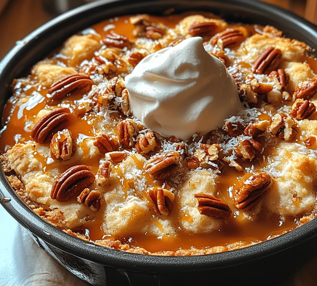 Desserts have a unique way of bringing people together, evoking nostalgia and creating moments worth cherishing. Among the myriad of sweet treats, the Pecan Pie Dump Cake stands out as a delightful fusion of two beloved classics: the rich, gooey pecan pie and the effortless simplicity of a dump cake. This recipe embodies the essence of comfort food, providing a rich and satisfying treat that’s as easy to make as it is delicious.