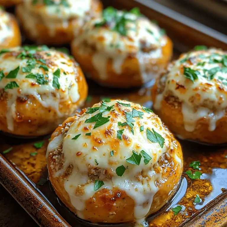 Before we jump into the preparation of our Cheesy Garlic Bliss Meatloaves, it’s essential to understand the ingredients that contribute to its delightful flavor and texture. This recipe utilizes a few key components that are not only integral to the dish but also offer various health benefits.