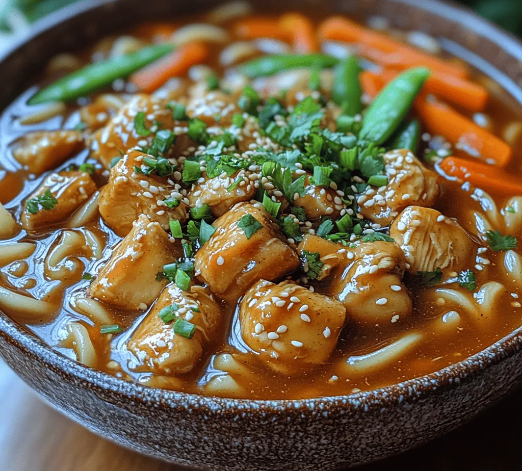 In the realm of comfort food, few dishes evoke as much warmth and satisfaction as a steaming bowl of Teriyaki Chicken Noodle Soup. This dish perfectly marries the rich, savory flavors of teriyaki chicken with the soothing qualities of a hearty noodle soup. Originating from Japanese cuisine, teriyaki has gained worldwide popularity, and its combination with traditional noodle soup creates an exciting fusion that resonates with food lovers everywhere. Whether you’re seeking a comforting meal after a long day or wanting to impress guests with a unique culinary experience, this Teriyaki Chicken Noodle Soup is sure to please.