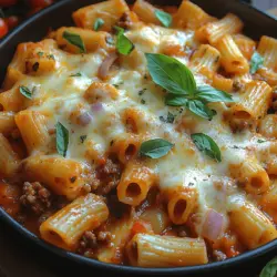 In the realm of comfort food, few dishes can compete with the rich, hearty flavors of a well-prepared baked ziti. The Cheesy One-Pan Baked Ziti Delight is the epitome of a cozy meal, combining the satisfying textures of pasta, meat, and cheese into a single, easy-to-make dish. As the aroma of bubbling cheese and savory sauce fills your kitchen, you can’t help but feel a sense of warmth and nostalgia. Whether you're cooking for a family gathering, a weeknight dinner, or simply craving a taste of home, this recipe offers a delectable solution that is both effortless and delicious.