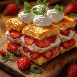 As the sun shines brighter and the days grow longer, nothing embodies the essence of summer quite like a slice of strawberry shortcake. This classic dessert, with its layers of buttery shortcakes, sweet macerated strawberries, and luscious whipped cream, is the ultimate indulgence for warm-weather gatherings and celebrations. Whether served at backyard barbecues, family picnics, or elegant dinner parties, strawberry shortcake has earned its place as a timeless favorite among dessert lovers.