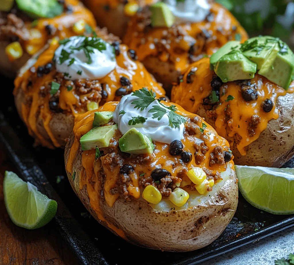 Welcome to the world of Taco Potatoes Fiesta, a dish that marries the beloved flavors of classic tacos with the hearty goodness of potatoes. This innovative recipe is not just a meal; it's an experience that brings together the vibrant tastes of Mexican cuisine in a comforting and satisfying format. Imagine crispy, golden potatoes topped with savory ground meat, zesty taco seasoning, and a colorful medley of fresh toppings—this dish is sure to be a crowd-pleaser at any table.