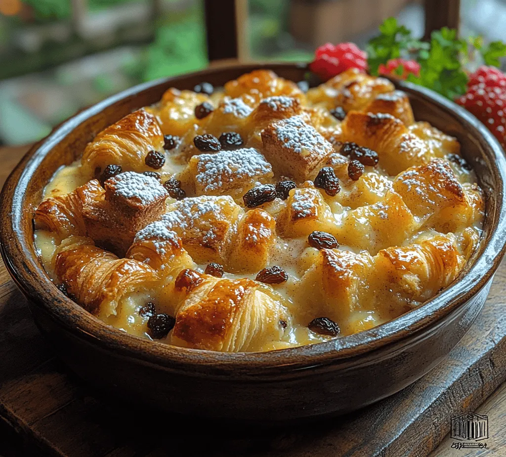 Bread pudding has long been celebrated as a comforting dessert, perfect for using up stale bread while creating a dish that feels indulgent and satisfying. Its warm, custardy texture and the ability to absorb rich flavors make it a beloved choice in many households. Among the various interpretations of this classic dessert, the Buttery Croissant Bread Pudding stands out as a luxurious twist that elevates a traditional recipe into a gourmet experience. By substituting everyday bread with flaky, buttery croissants, this dish transforms into a delectable concoction that boasts a unique texture and irresistible flavor.