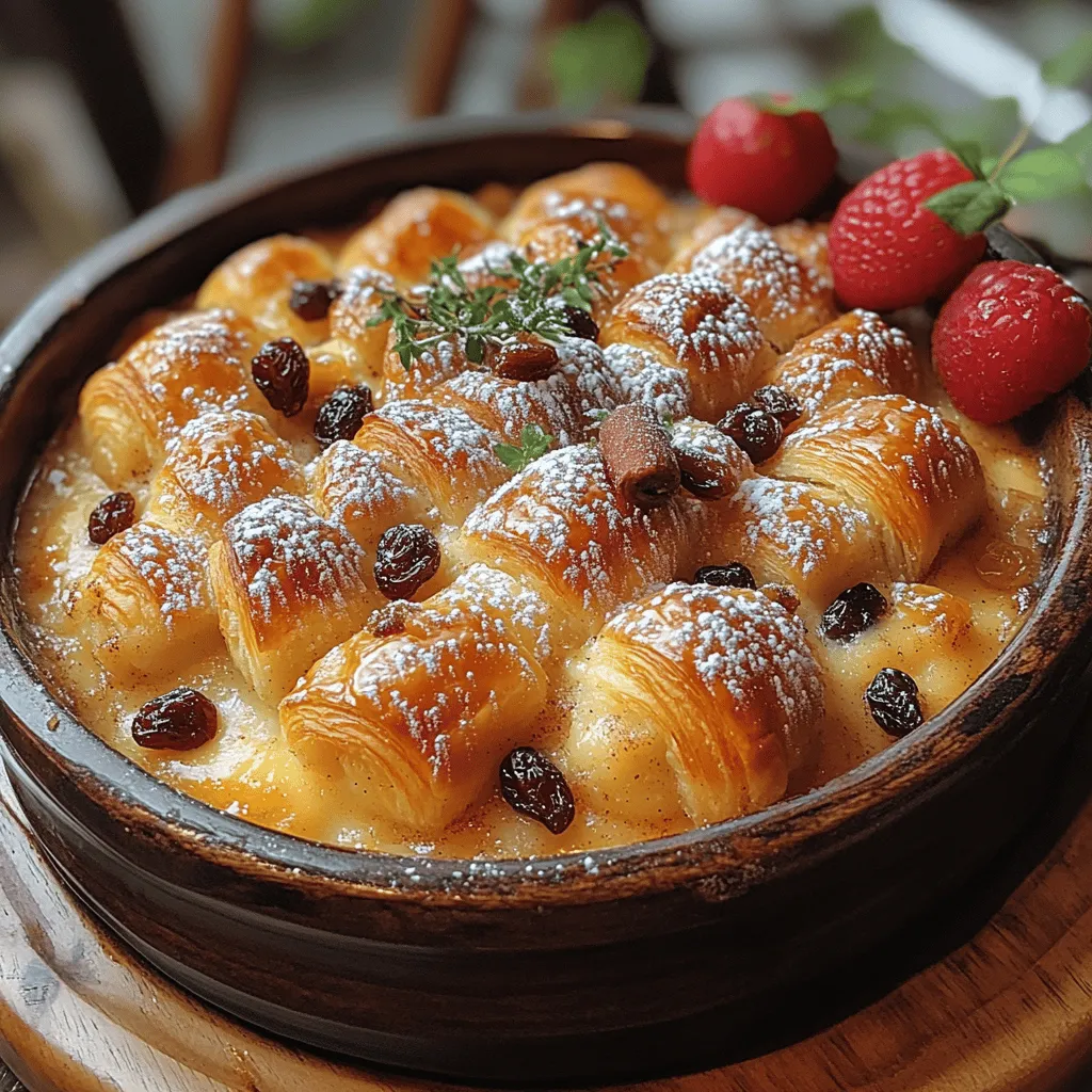 Bread pudding has long been celebrated as a comforting dessert, perfect for using up stale bread while creating a dish that feels indulgent and satisfying. Its warm, custardy texture and the ability to absorb rich flavors make it a beloved choice in many households. Among the various interpretations of this classic dessert, the Buttery Croissant Bread Pudding stands out as a luxurious twist that elevates a traditional recipe into a gourmet experience. By substituting everyday bread with flaky, buttery croissants, this dish transforms into a delectable concoction that boasts a unique texture and irresistible flavor.
