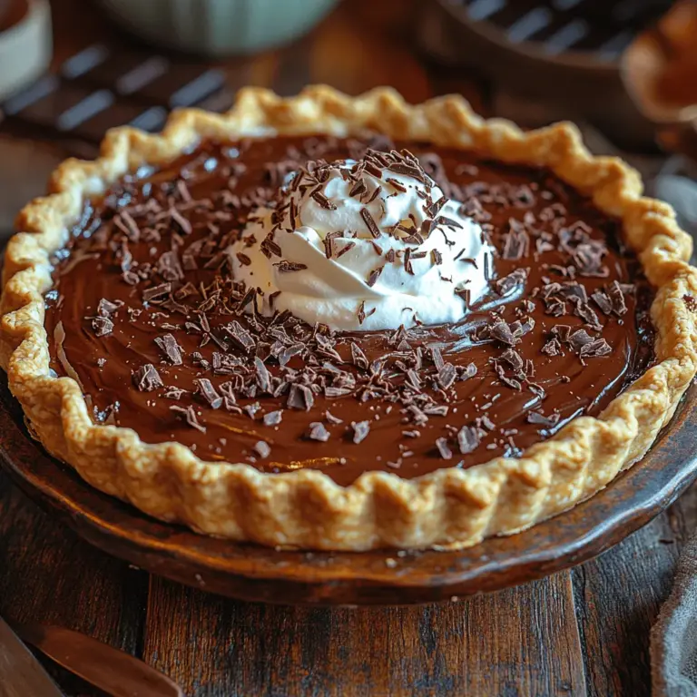 Homemade desserts have a unique ability to evoke nostalgia, transporting us back to cherished moments spent in the kitchen with family. Whether it’s the smell of freshly baked cookies or the sight of a pie cooling on the windowsill, these culinary creations often carry memories wrapped in warmth and love. One such dessert that holds a special place in my heart is Grandma’s Decadent Chocolate Pie. This beloved family favorite is not just a dessert; it’s a cherished tradition that has been passed down through generations.