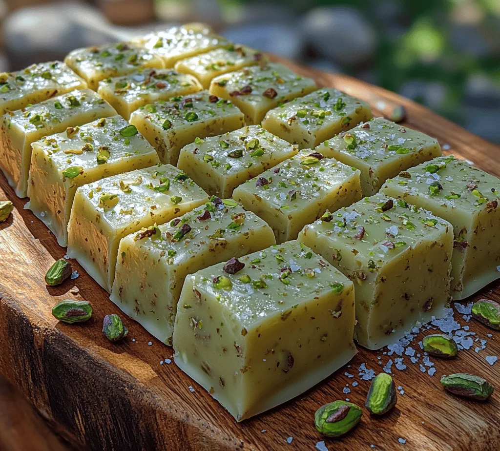 White chocolate pistachio fudge is a delightful treat that combines the creamy sweetness of white chocolate with the rich, nutty flavor of pistachios. This indulgent confection is not only visually appealing with its vibrant green pistachios contrasting against the creamy white base, but it also offers a unique flavor profile that makes it a favorite among fudge lovers. The creamy texture of the fudge melts in your mouth, creating a luxurious experience with every bite.