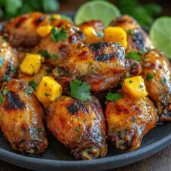 Mango Habanero Glazed Chicken Wings are not just a culinary delight; they are a celebration of flavor that perfectly marries sweet and spicy. For anyone looking to elevate their wing game, this recipe offers an irresistible glaze that brings together the tropical sweetness of ripe mangoes and the fiery kick of habanero peppers. The result is a dish that tantalizes the taste buds and leaves a lasting impression, making it a go-to choice for gatherings, game days, and family celebrations.