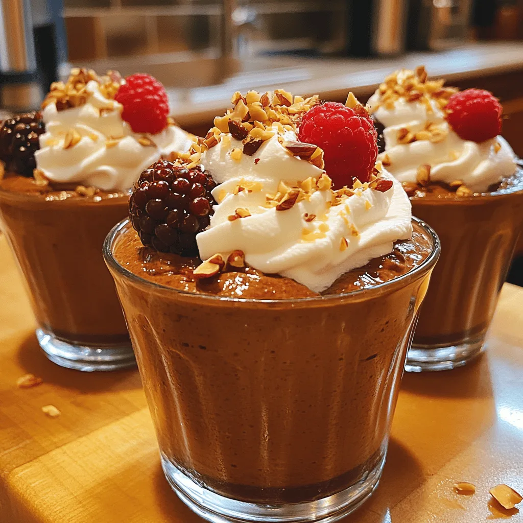 At the heart of this Avocado Chocolate Mousse is the avocado itself. Known for its smooth, creamy texture, avocados serve as the perfect base for this dessert. They are not only delicious but also incredibly nutritious. Rich in monounsaturated fats, avocados help promote heart health and provide a sense of satiety. They are also packed with vitamins such as E, K, and C, as well as B-vitamins, which are essential for energy production and overall health.