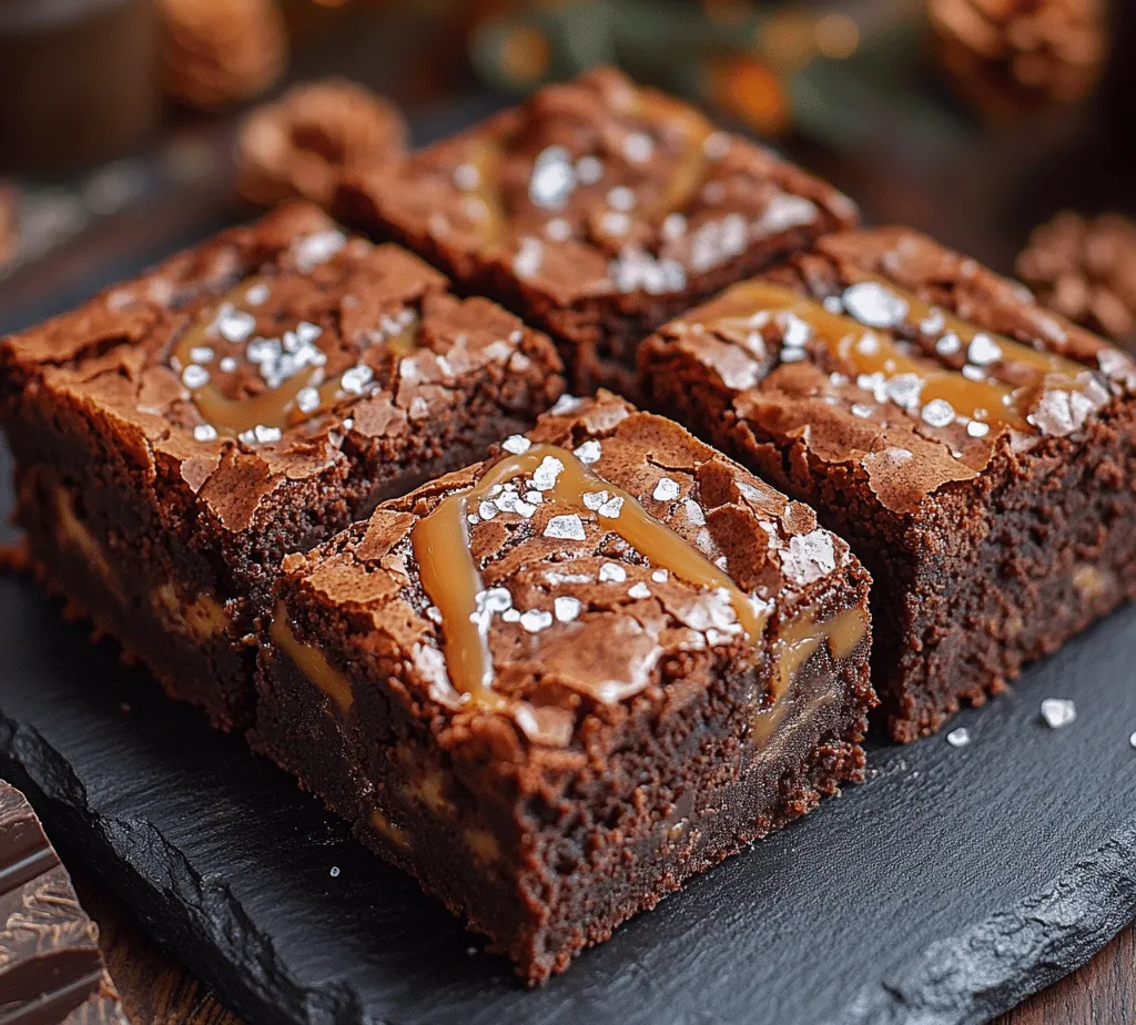 Brownies have long been a beloved dessert, celebrated for their fudgy texture and rich flavor. The addition of espresso powder in this recipe not only deepens the chocolate flavor but also introduces a subtle coffee essence that elevates the overall experience. The salted caramel element adds a layer of complexity, providing a delightful contrast between sweet and salty that tantalizes the palate. Together, these elements create a brownie that is both comforting and luxurious, making it a perfect choice for any occasion.