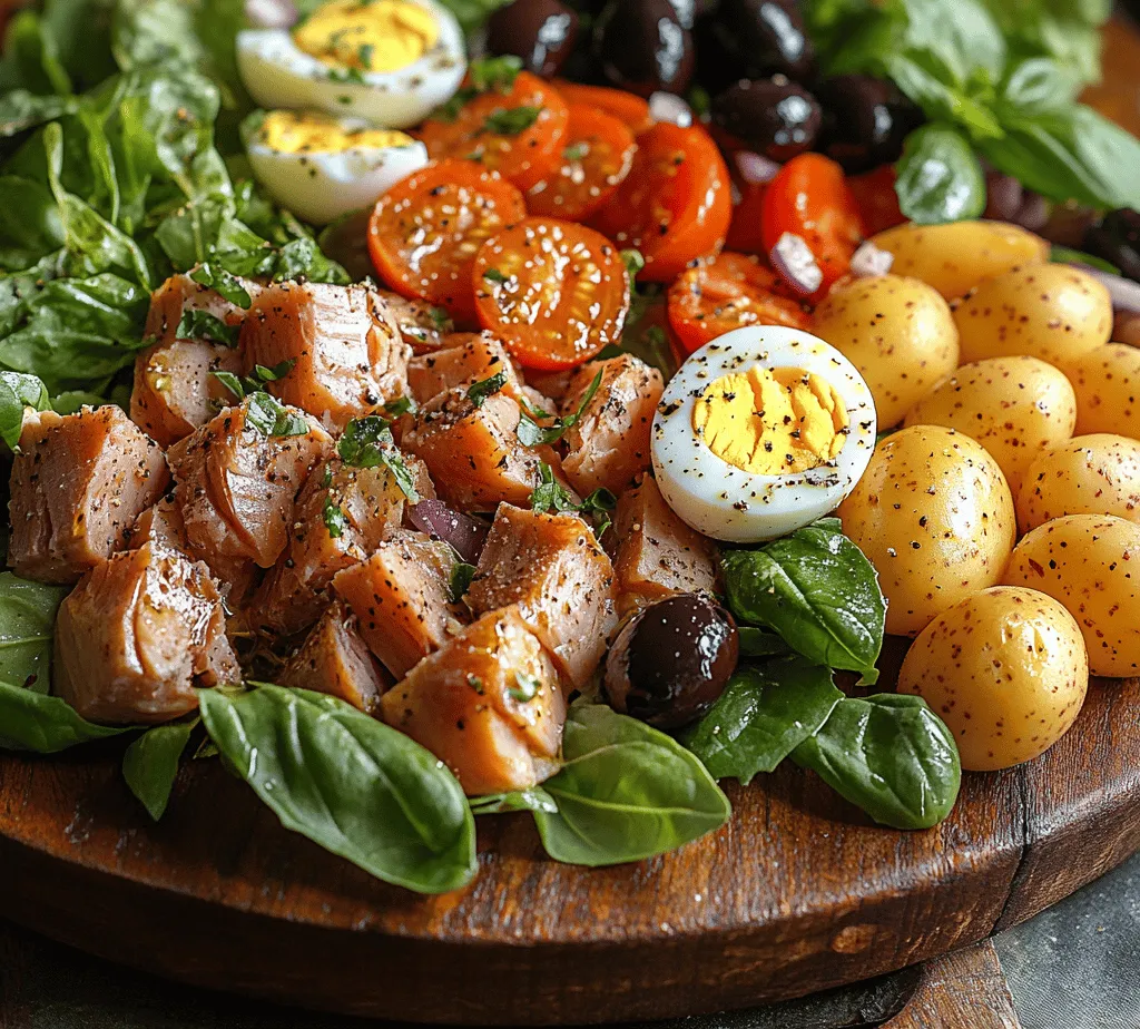 Tuna Niçoise Salad is a vibrant and flavorful dish that encapsulates the essence of French cuisine, particularly from the picturesque region of Nice. This salad is not just a meal; it is a celebration of fresh ingredients and culinary traditions that date back to the 19th century. Originally crafted by local fishermen who would prepare a simple meal from their catch, Tuna Niçoise has evolved into a refined dish that is now enjoyed worldwide. Its balance of protein, vegetables, and healthy fats makes it an appealing choice for anyone looking to indulge in a nutritious yet satisfying meal.